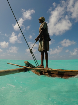 Stranden van Zanzibar - De visser