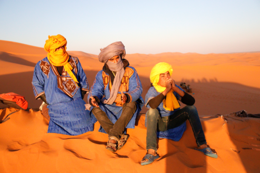 Marokko - zonsopgang in de woestijn