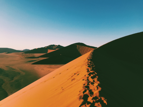 Namib-woestijn - Orange waves