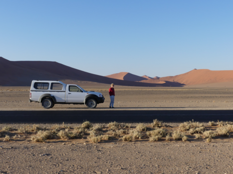 Sossusvlei - Tussenstop in sossusvlei