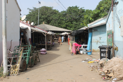 Gambia - Straatje vlakbij schooltje wat we bezochten.