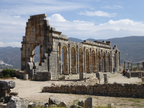 Rondreis Marokko koningssteden en zandduinen - Romeinse opgravingen van Volubilis.