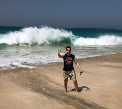 Kaapverdië - Branding op strand Cabo Verde