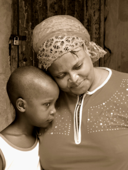 Gambia - Ansumana &  his mother
