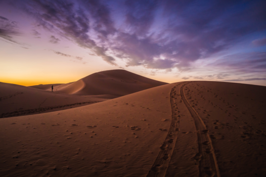Marokko - Lonely in the desert - Erg Chebbi, Marokko