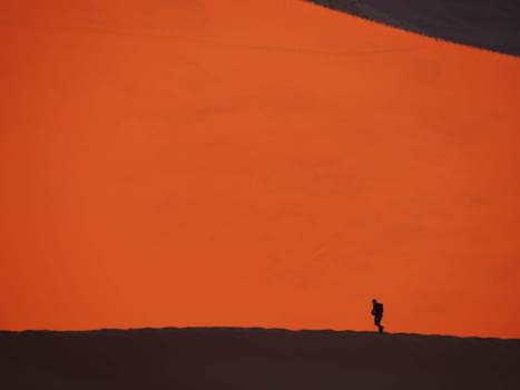 Namibië - "Zandloper" in Sossusvlei