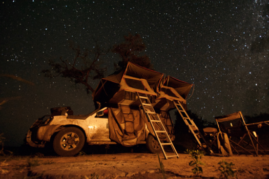 Botswana - Miljoenen sterrenhotel.