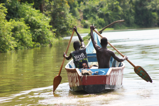 Queen Elizabeth National Park - Boat boys
