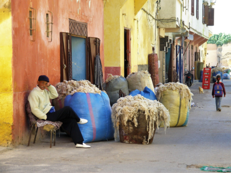 Marokko - wolhandelaar Meknes