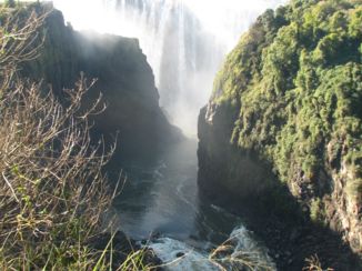 Victoria Falls (Botswana) - van onderaf gezien