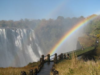 Victoria Falls (Botswana) - overal regenboogeffecten