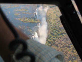 Victoria Falls (Botswana) - vanuit een helicopter