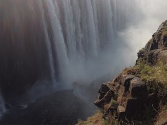 Victoria Falls (Botswana) - Bij een van de uitkijkpunten