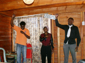 Namibië - Een prive optreden van het plaaselijke kerkkoor in Swakamund.