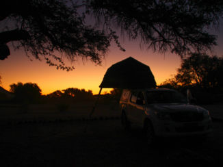 Namibië - sunset camping