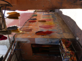 Marokko - Marrakech textielmarkt