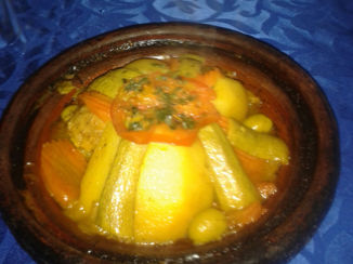 Marrakesh - Heerlijke maaltijd bereid in eenTa­ji­ne