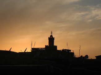 Marokko - Zonsondergang in Marrakesh