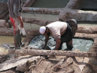 Marokko - Leerlooier aan het werk