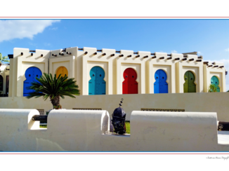 Tunesië - café-restaurant in Lac