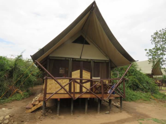 Oeganda - Vandaag in de losgeslagen met uitzicht op Kazinga Channel