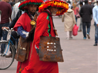 Marokko - Waterdragers in Marrakesh