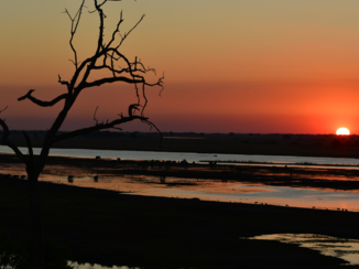 Botswana - Prachtige zons ondergang