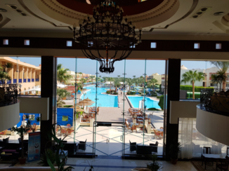 Egypte - Uitzicht vanuit de lounge.