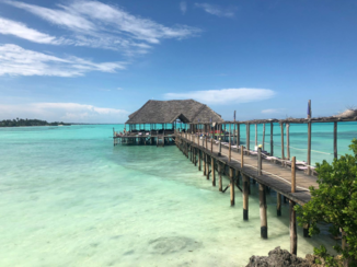 Stranden van Zanzibar - Bar op het water